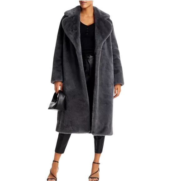 🩷VALENTINE’S DAY SPECIAL🩷 Proenza Schouler White Label Belted Faux Fur Coat - Picture 3 of 14